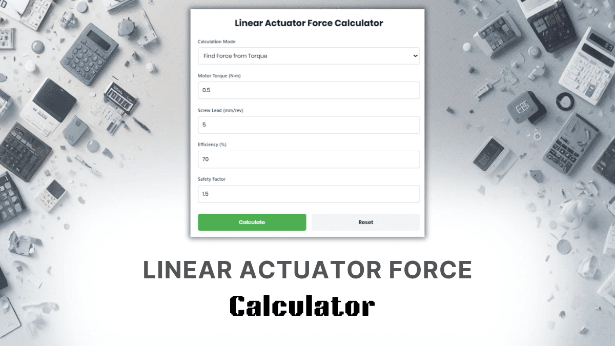 Linear Actuator Force Calculator