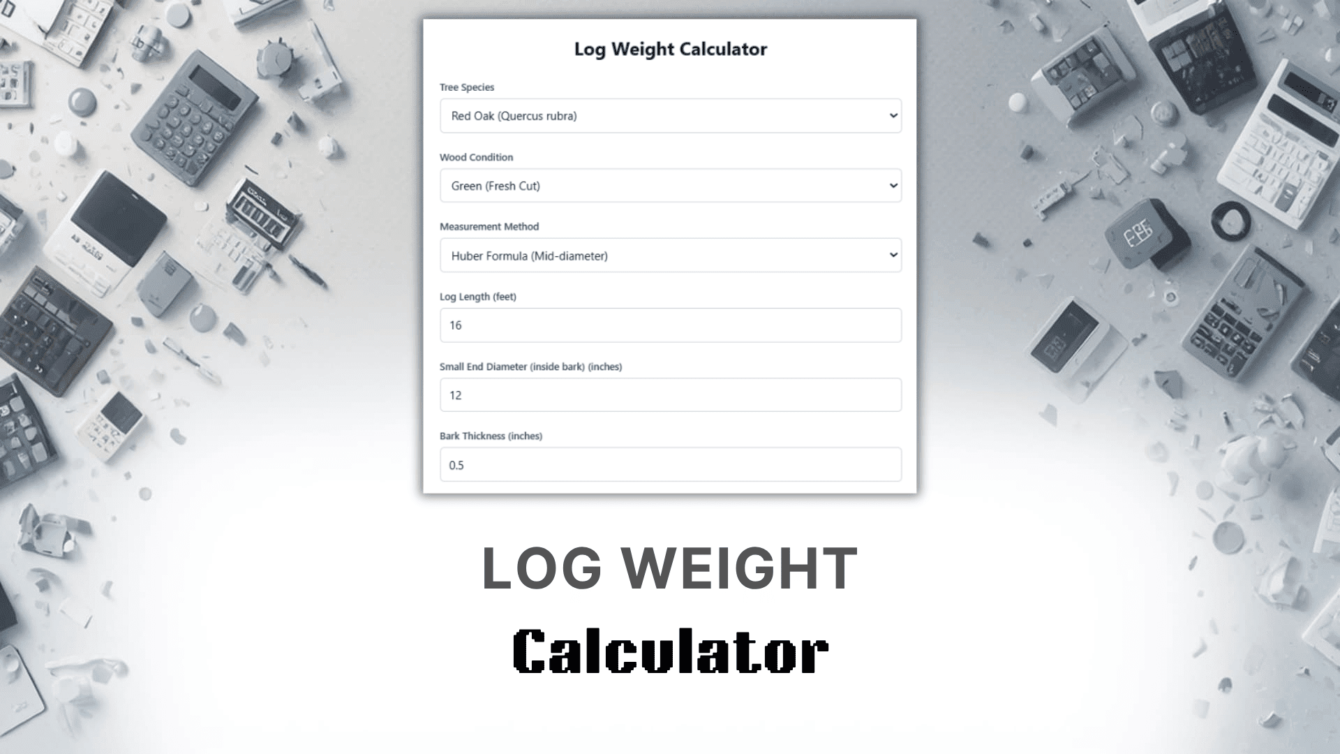 Log Weight Calculator