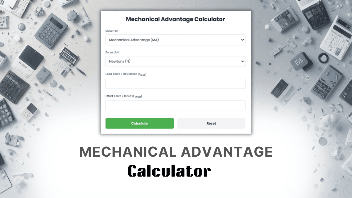 Mechanical Advantage Calculator