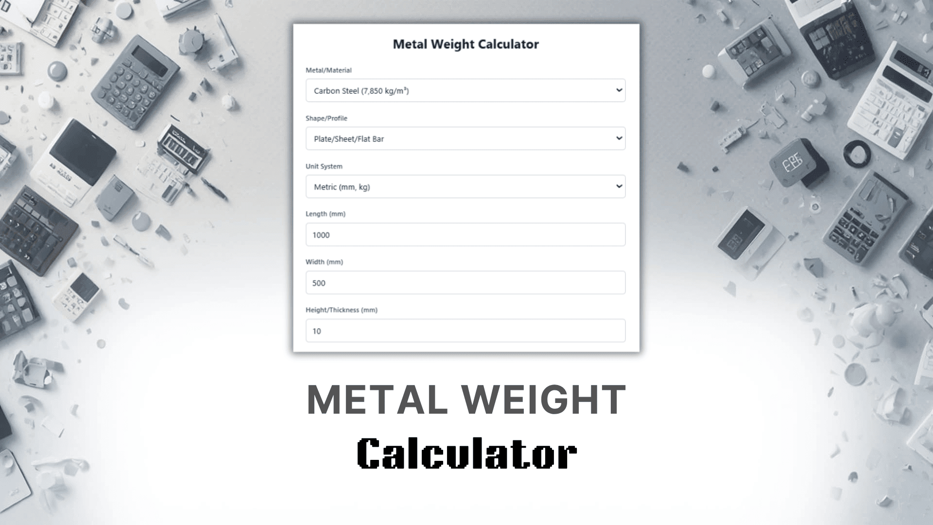 Metal Weight Calculator