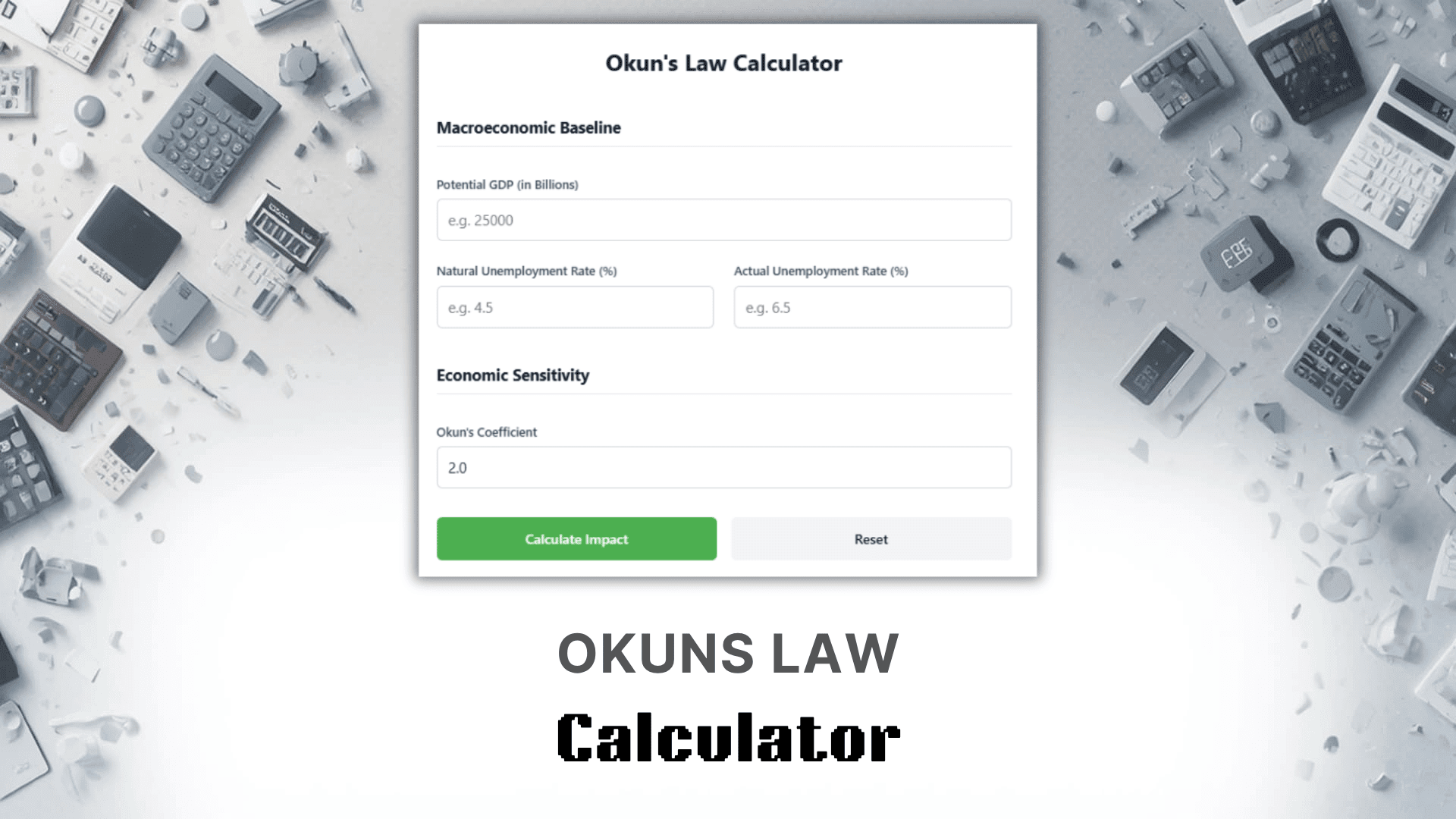 Okuns Law Calculator