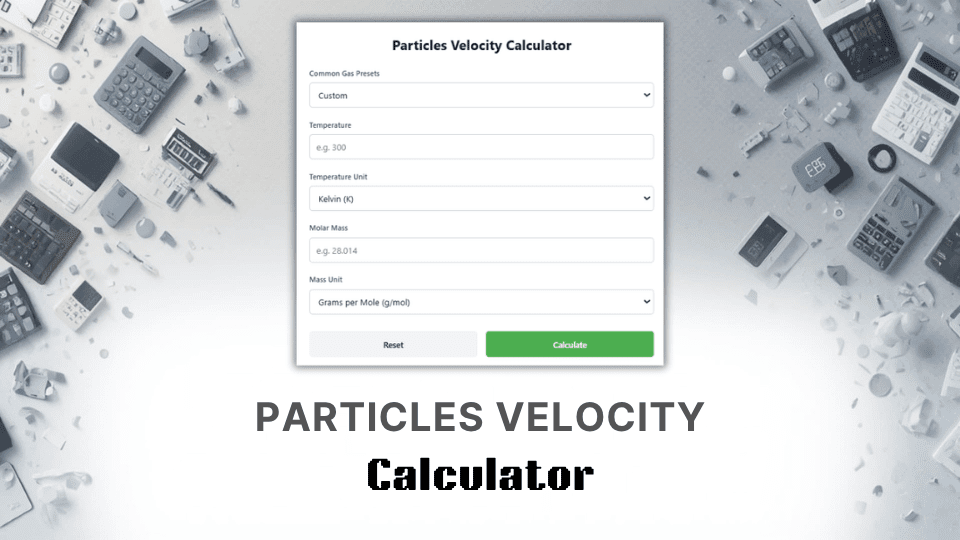 Particles Velocity Calculator