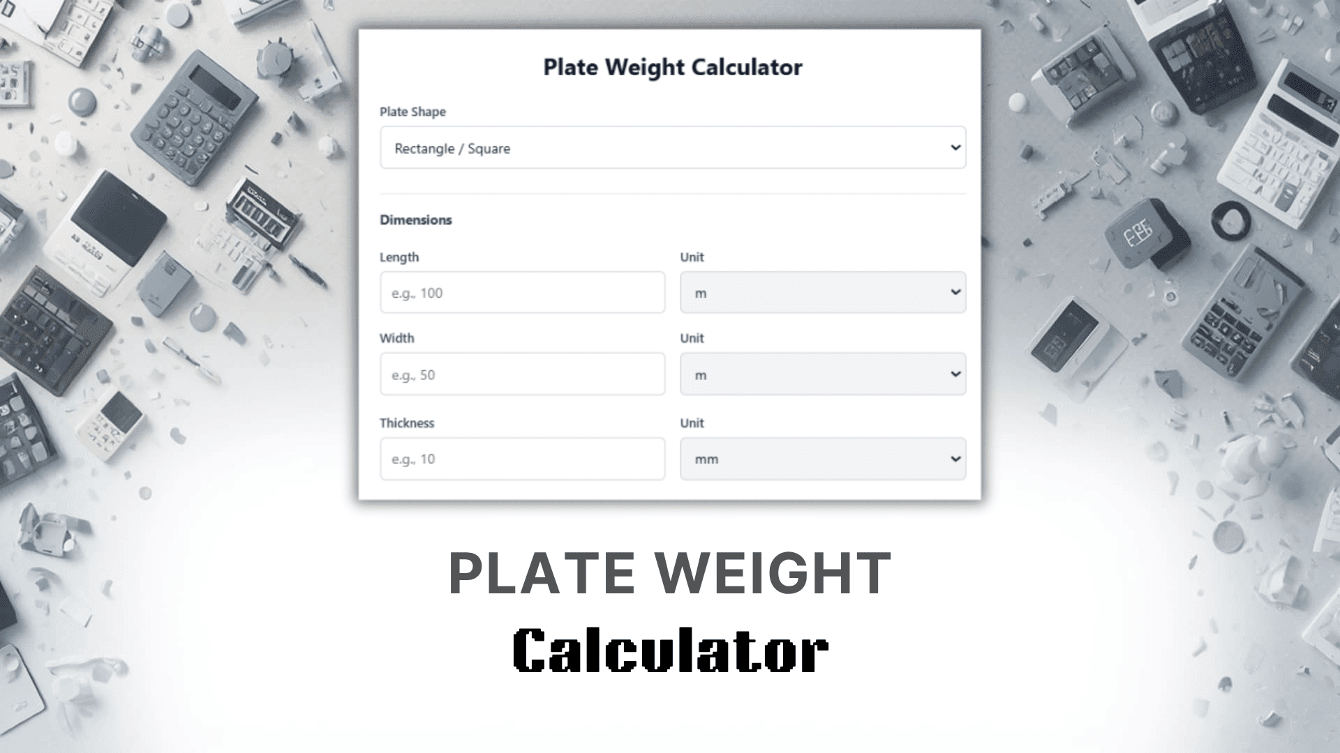 Plate Weight Calculator