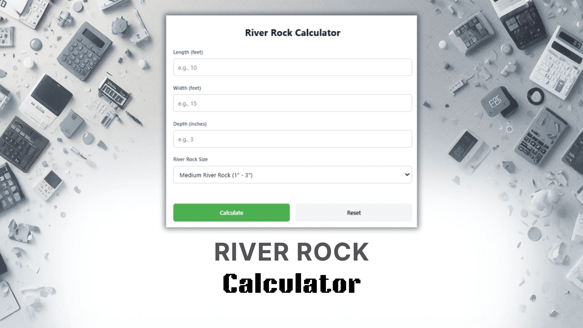 River Rock Calculator