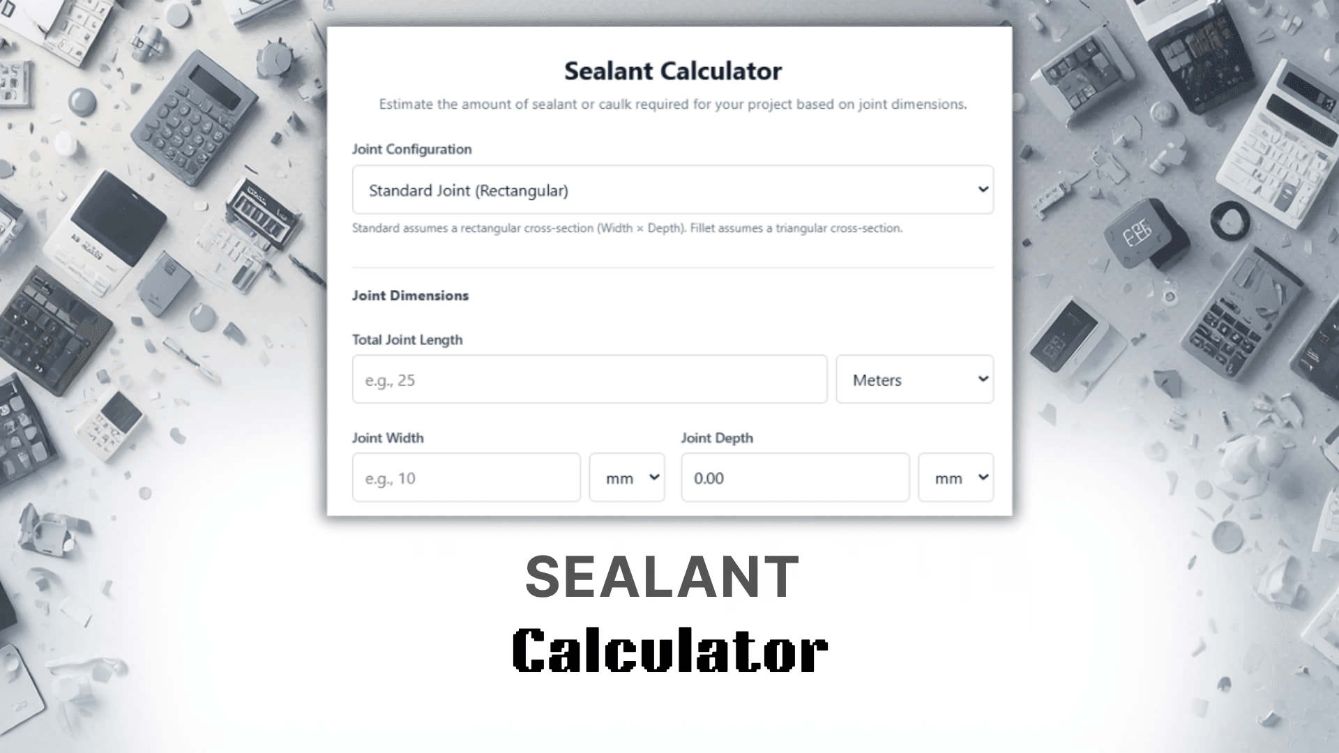 Sealant Calculator