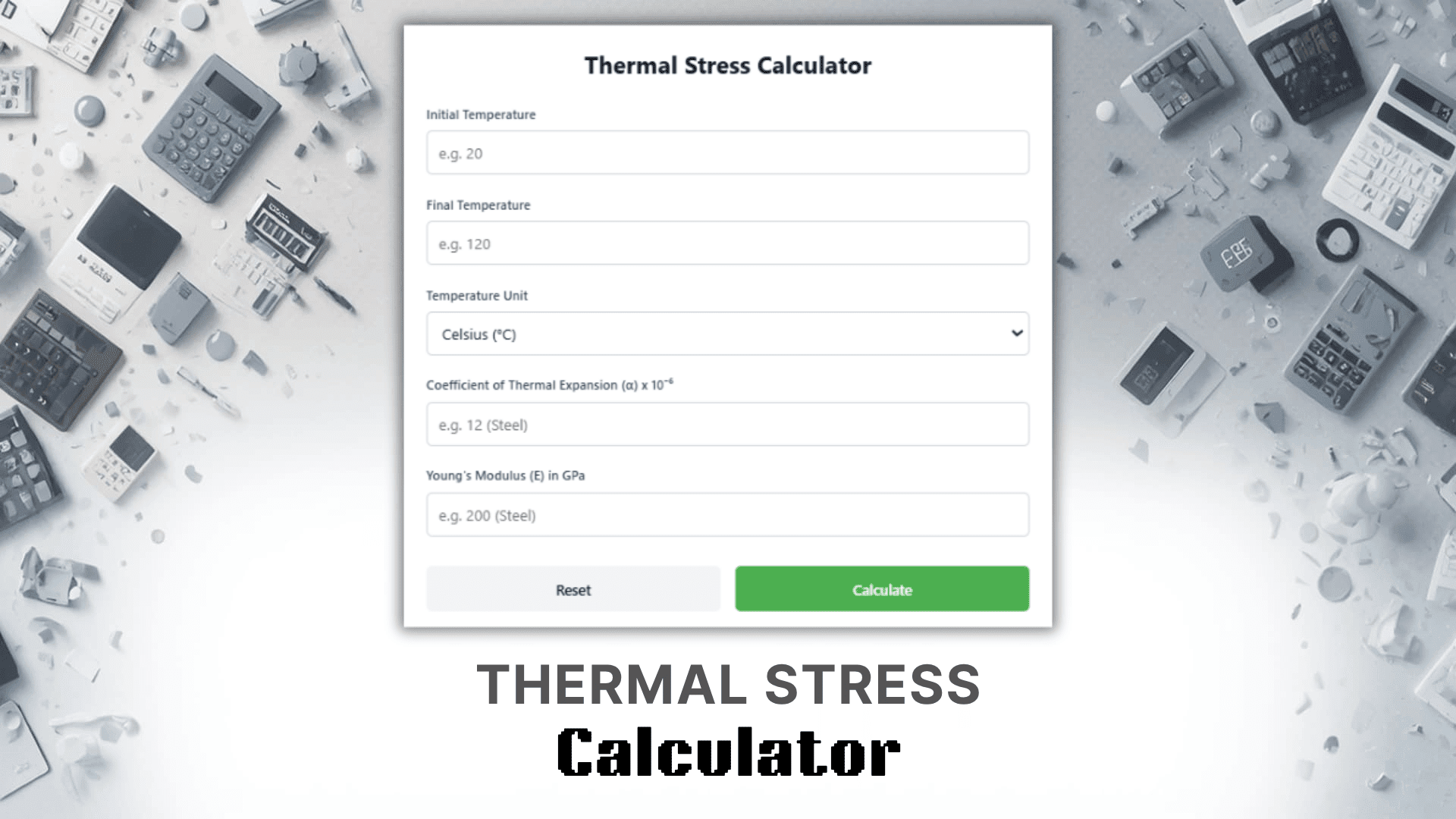 Thermal Stress Calculator