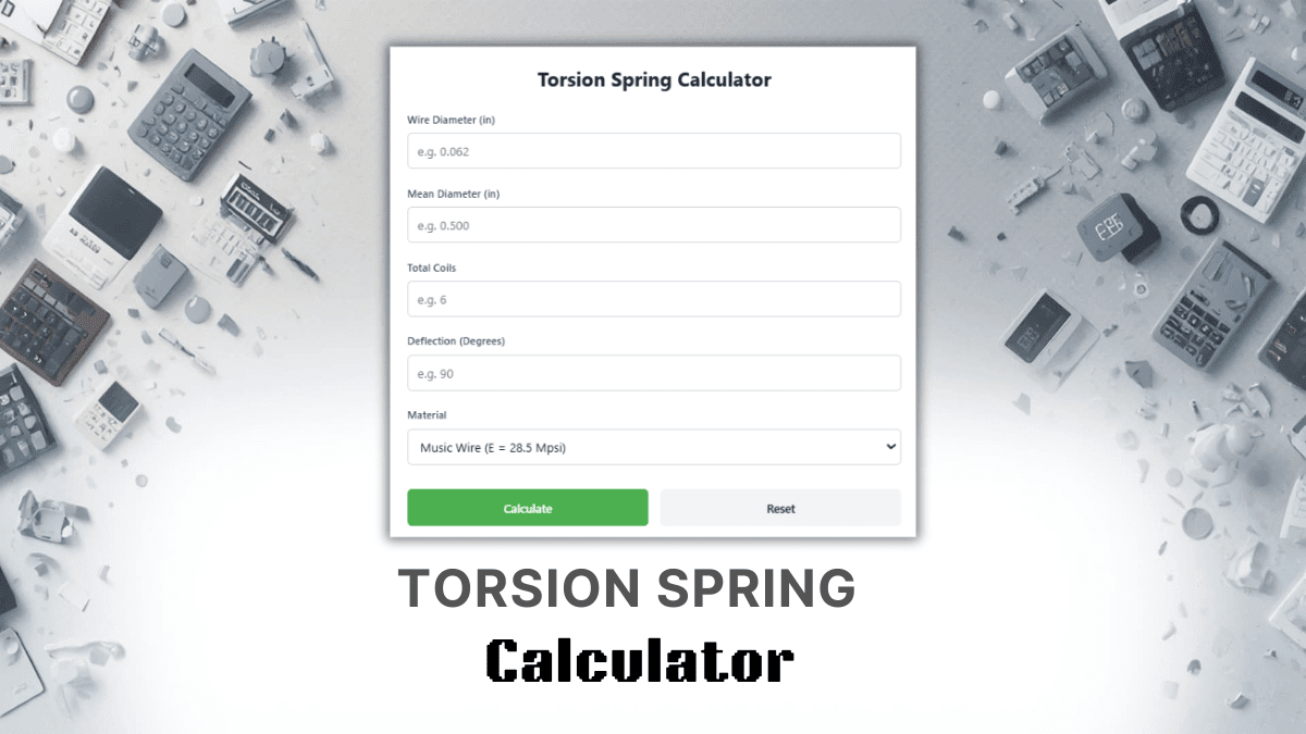 Torsion Spring Calculator