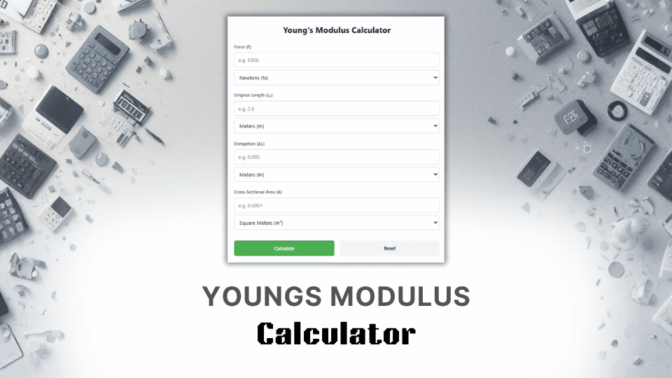 Youngs Modulus Calculator