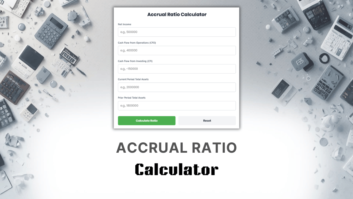 Accrual Ratio Calculator