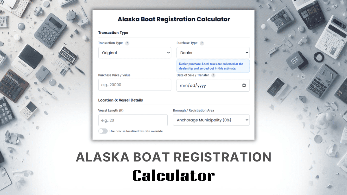 Alaska Boat Registration Calculator