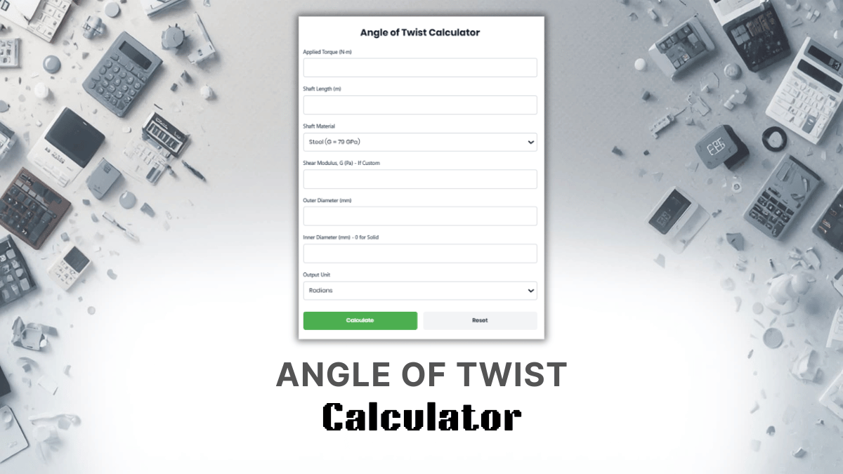Angle Of Twist Calculator