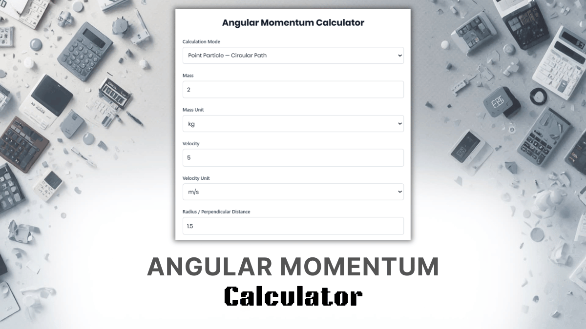 Angular Momentum Calculator