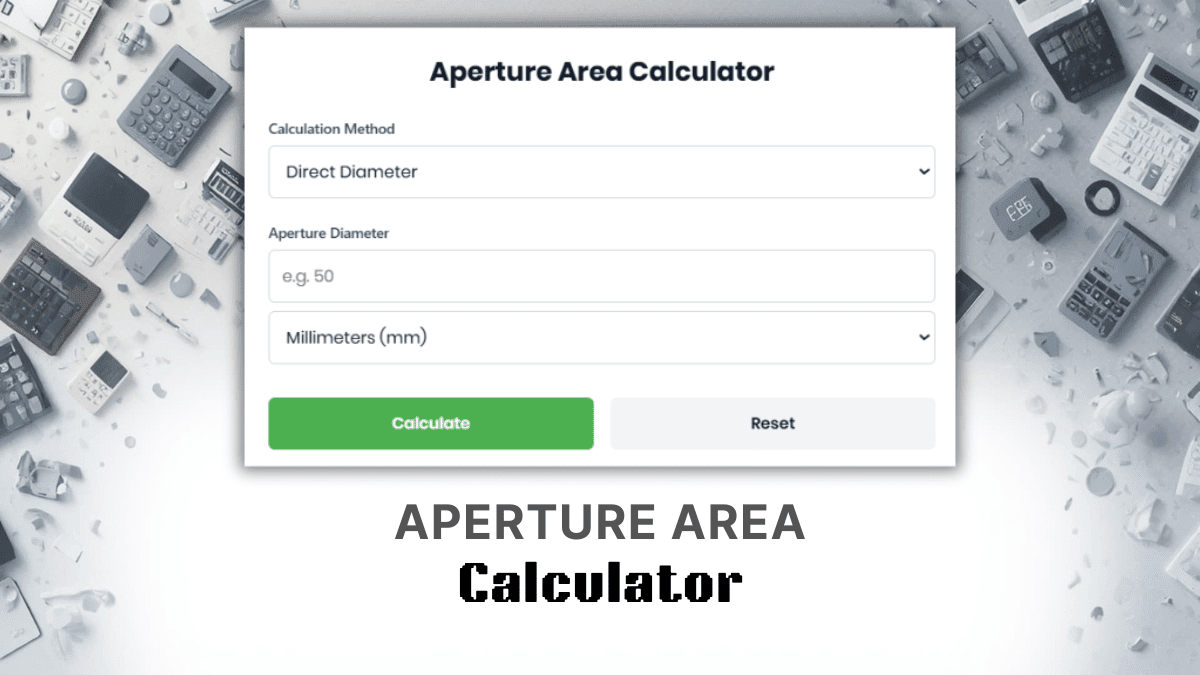 Aperture Area Calculator