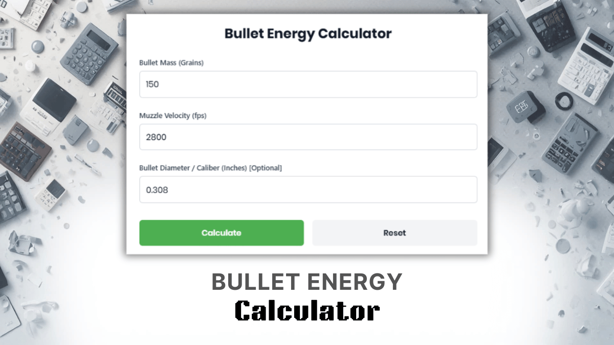 Bullet Energy Calculator