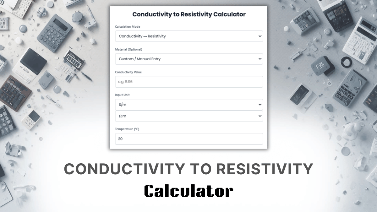 Conductivity To Resistivity Calculator