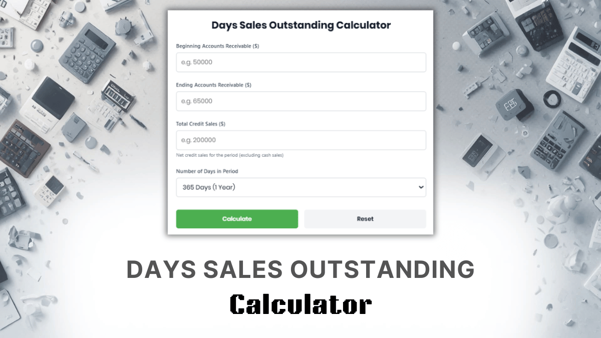 Days Sales Outstanding Calculator