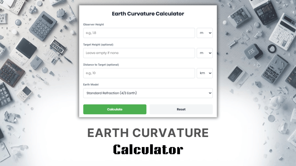 Earth Curvature Calculator