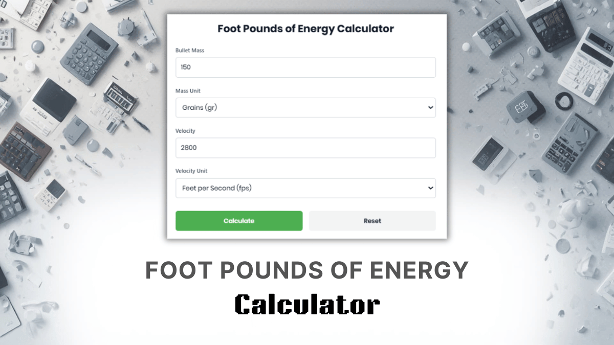 Foot Pounds Of Energy Calculator