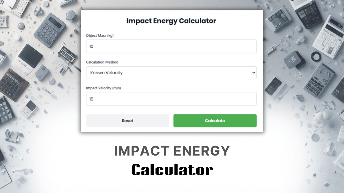 Impact Energy Calculator