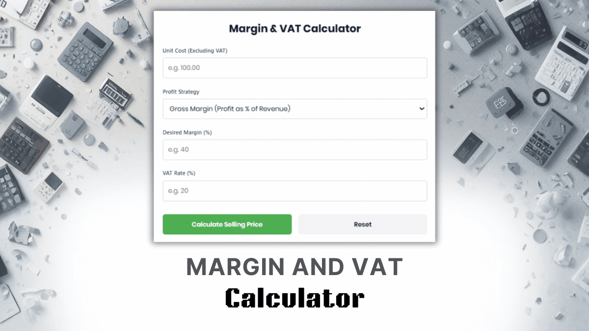 Margin And Vat Calculator