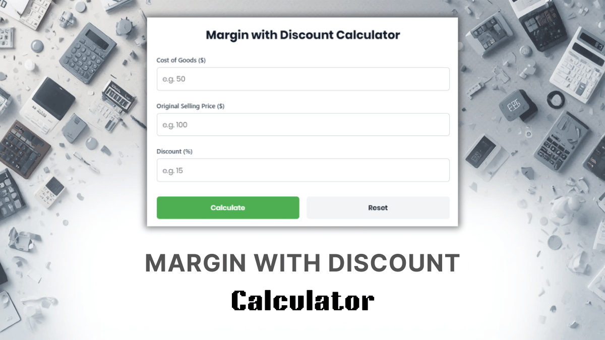 Margin With Discount Calculator