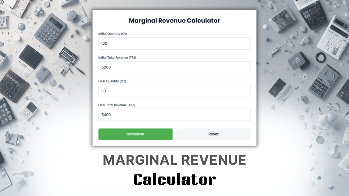 Marginal Revenue Calculator