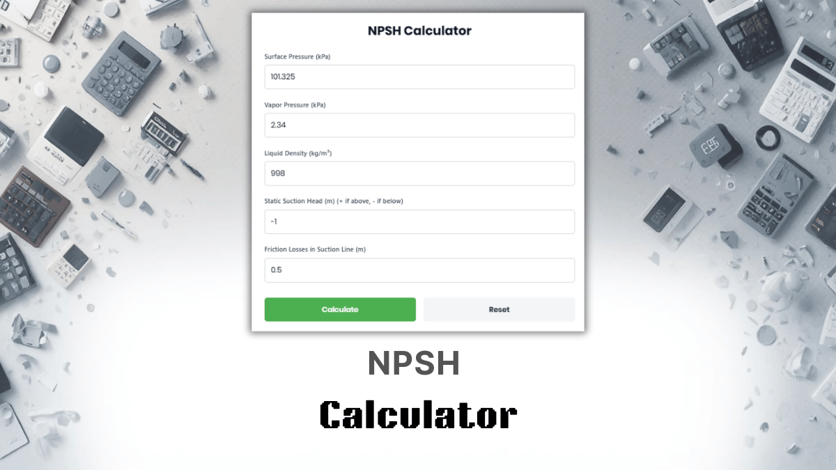 NPSH Calculator