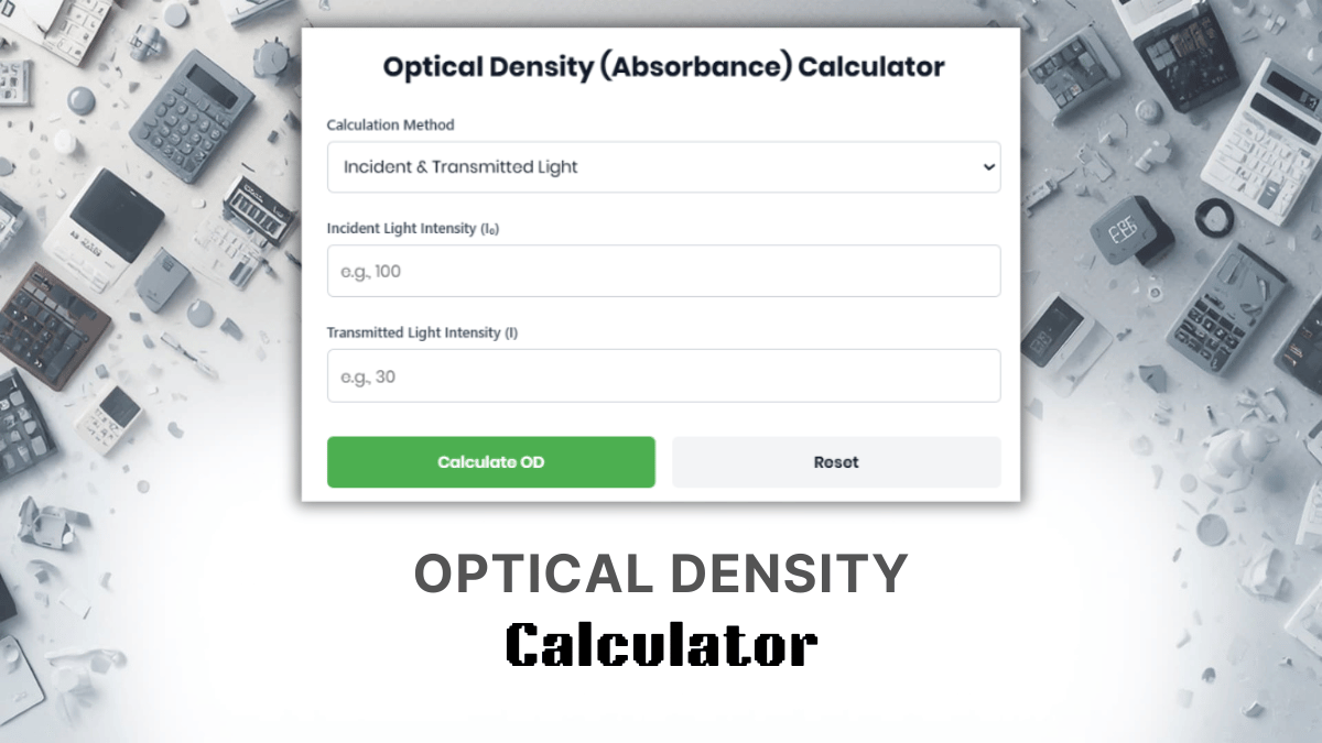 Optical Density Calculator