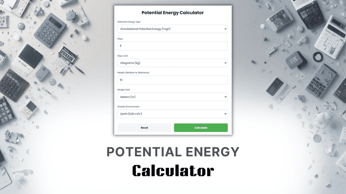 Potential Energy Calculator
