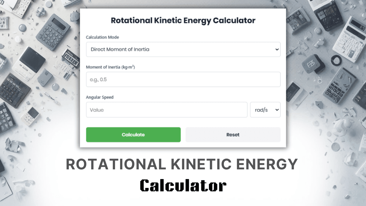 Rotational Kinetic Energy Calculator
