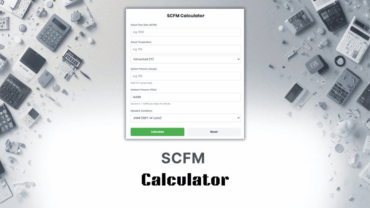 SCFM Calculator