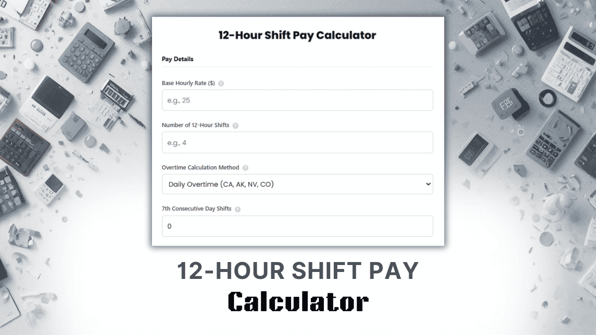 Hour Shift Pay Calculator