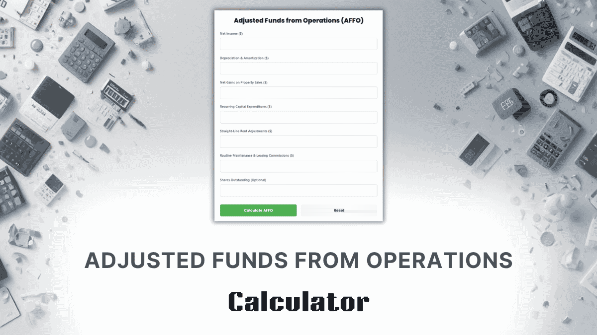 Adjusted Funds From Operations Calculator