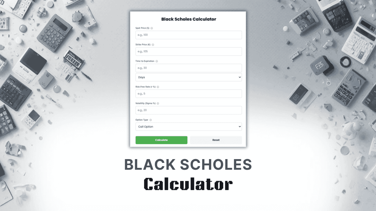 Black Scholes Calculator