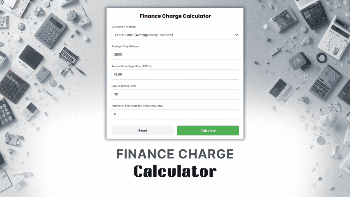 Finance Charge Calculator