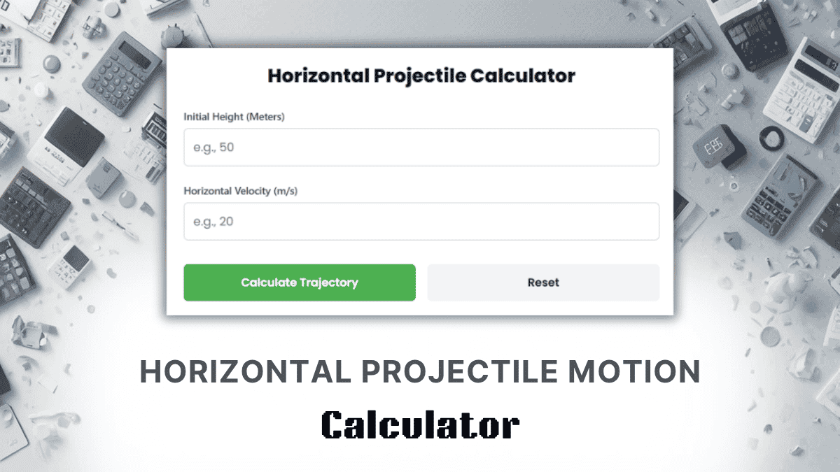 Horizontal Projectile Motion Calculator