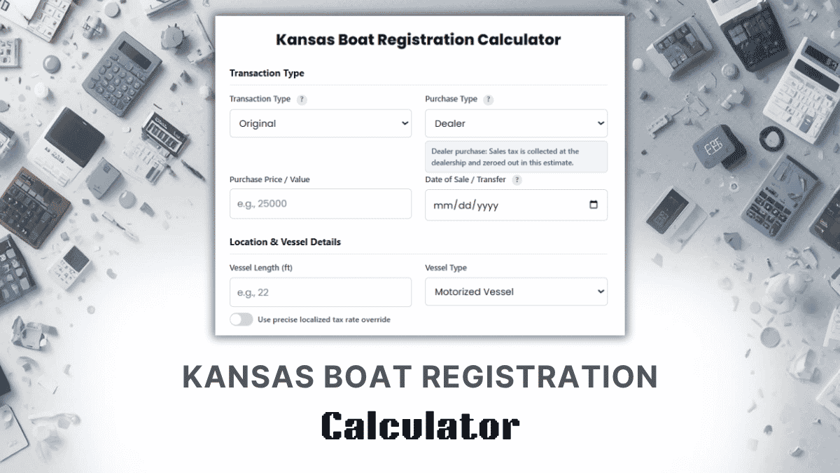 Kansas Boat Registration Calculator