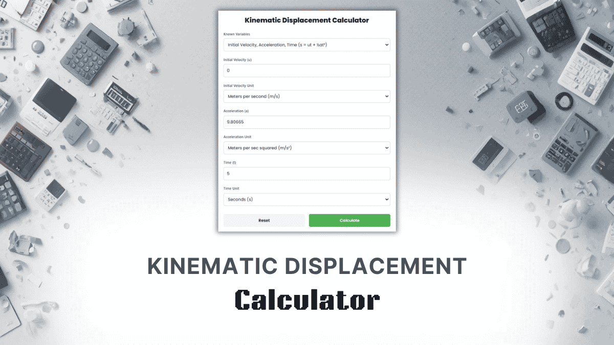 Kinematic Displacement Calculator