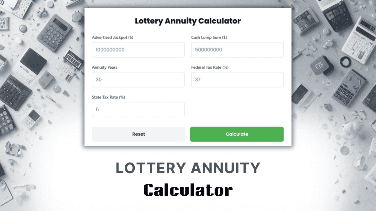 Lottery Annuity Calculator