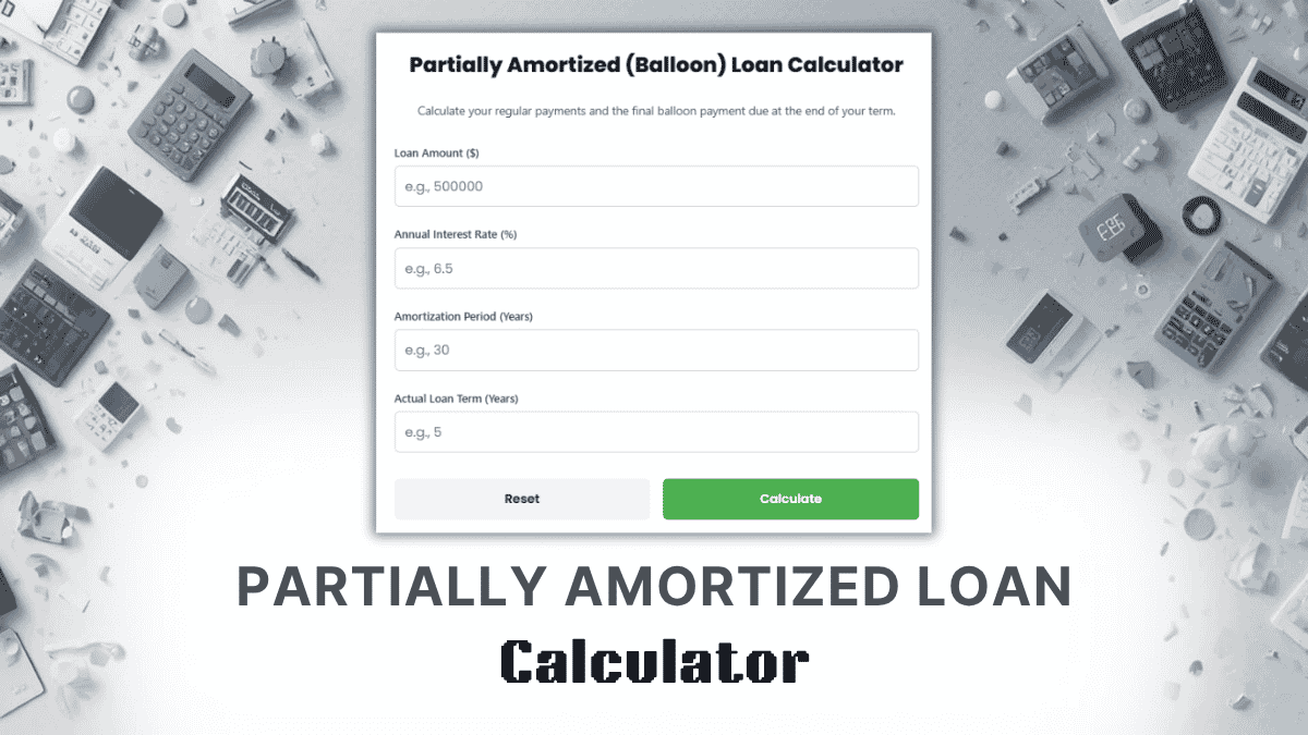 Partially Amortized Loan Calculator