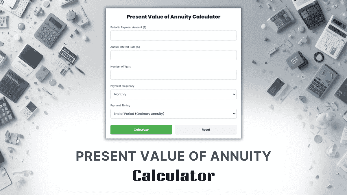 Present Value Of Annuity Calculator