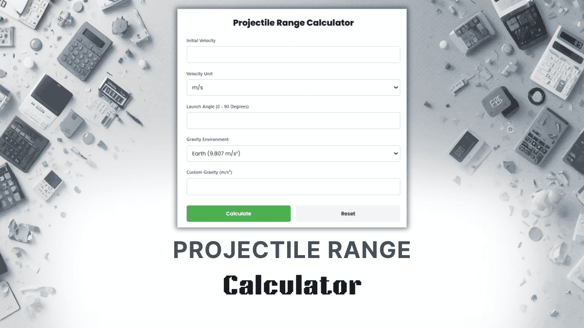 Projectile Range Calculator
