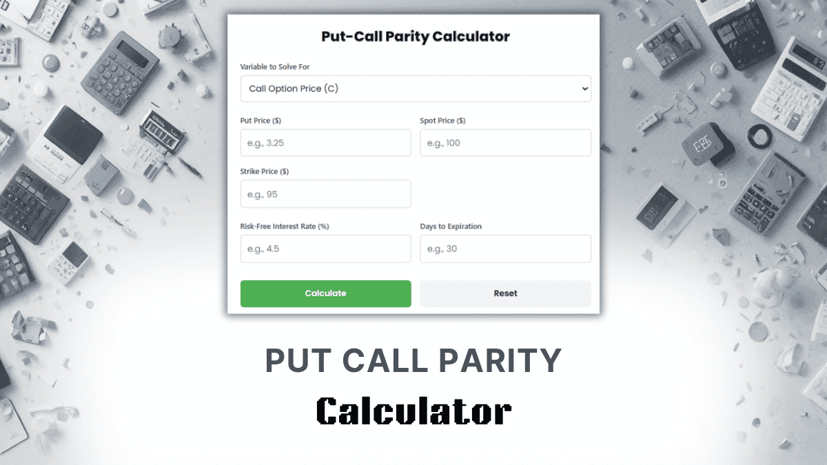 Put Call Parity Calculator