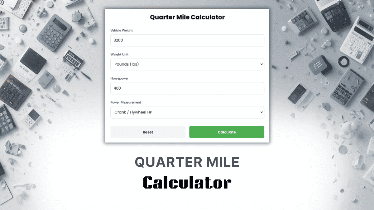 Quarter Mile Calculator