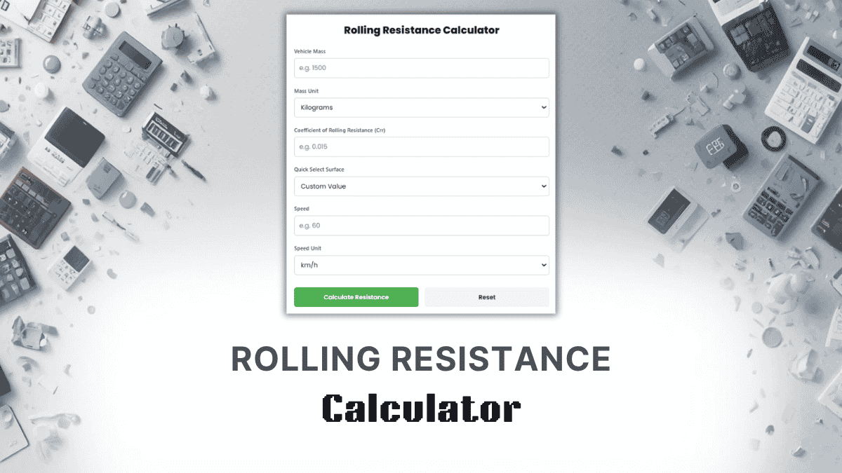 Rolling Resistance Calculator