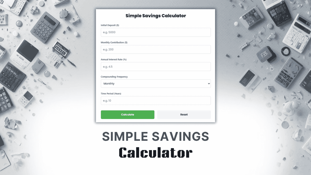 Simple Savings Calculator