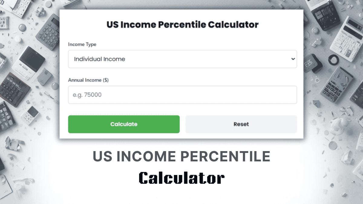 US Income Percentile Calculator