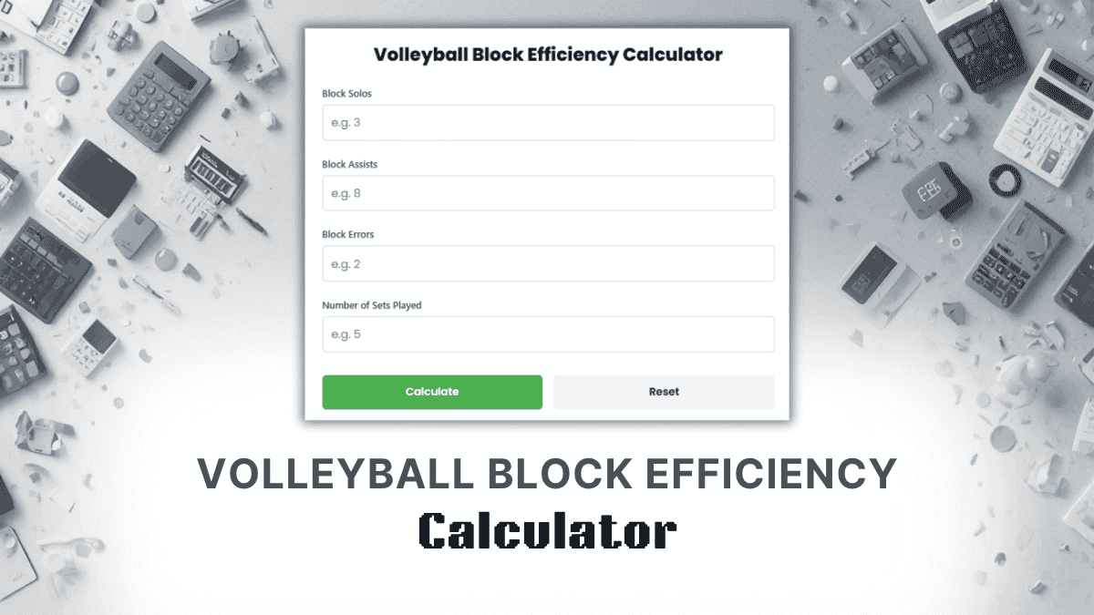 Volleyball Block Efficiency Calculator