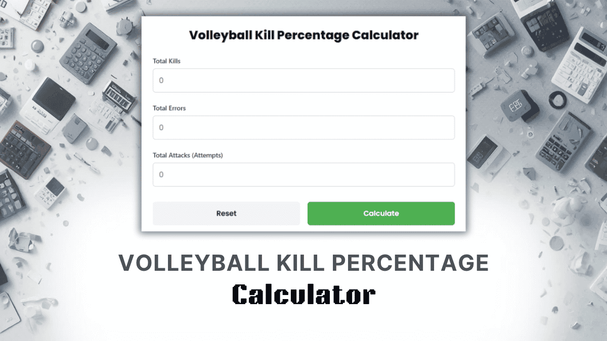 Volleyball Kill Percentage Calculator