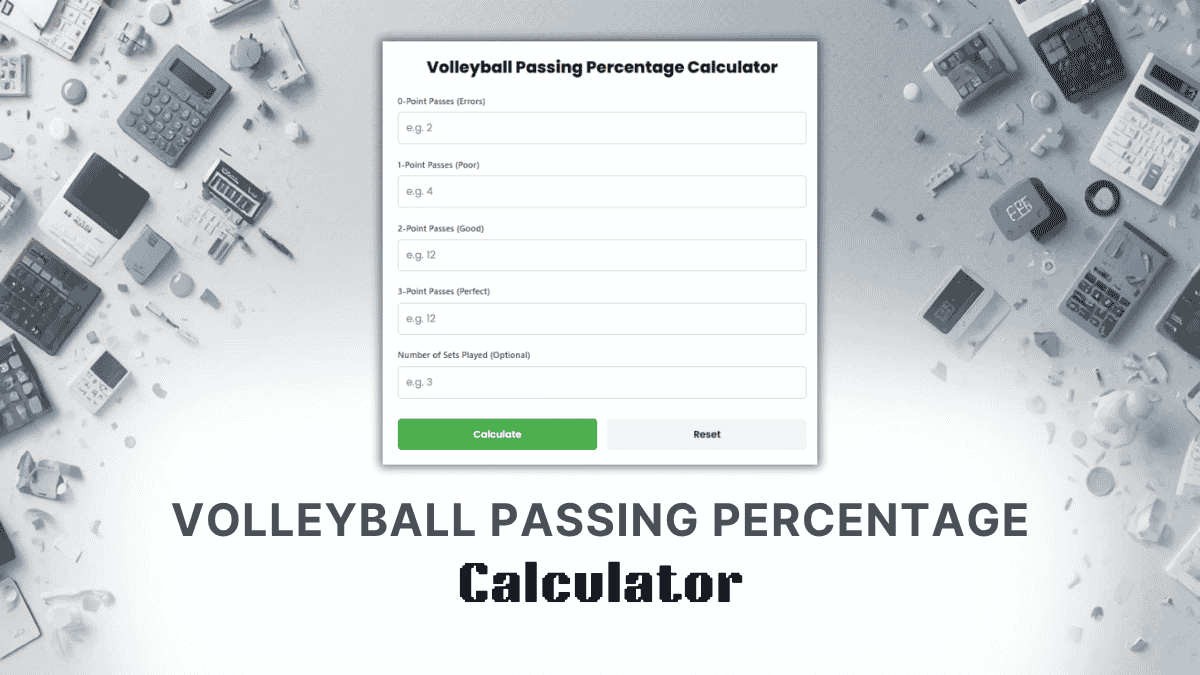 Volleyball Passing Percentage Calculator